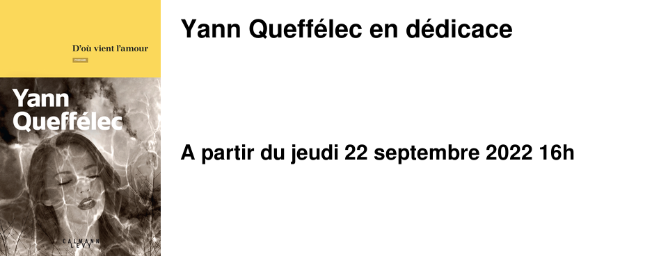Yann Queff�lec en d�dicace