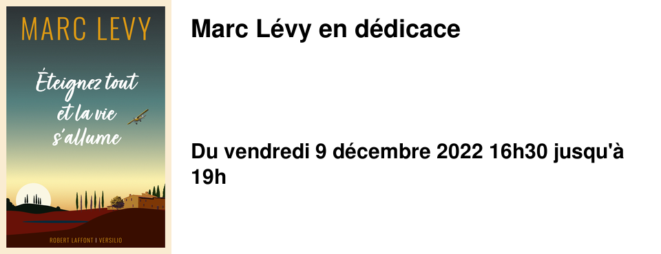 Marc L�vy en d�dicace
