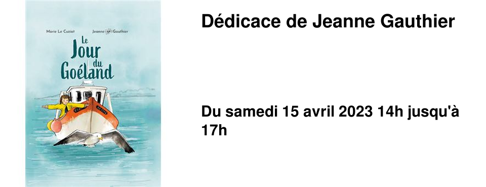 D�dicace de Jeanne Gauthier