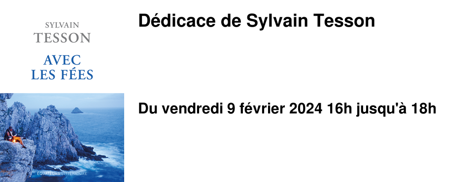 D�dicace de Sylvain Tesson