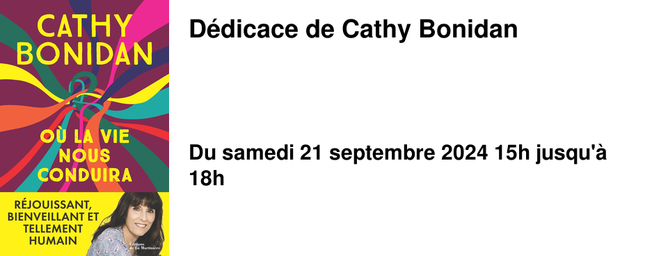 D�dicace de Cathy Bonidan