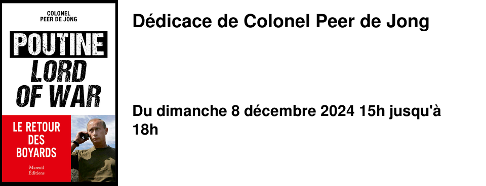 D�dicace de Colonel Peer de Jong