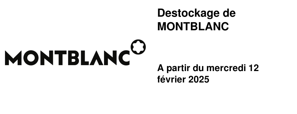 Destockage de MONTBLANC